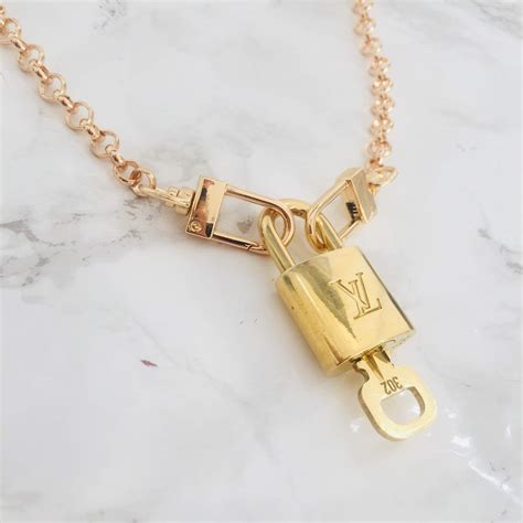 vintage rare louis vuitton custom padlock chain necklace|vintage louis vuitton padlock necklace.